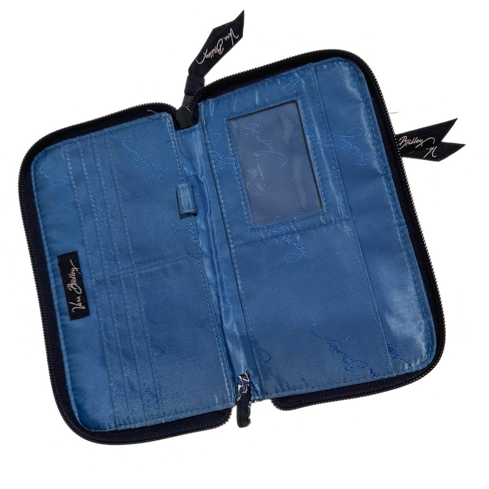 Vera Bradley Little Betsy Shoulder Bag & Bifold Wallet in Calypso NavyBlue 2009 - Picture 9 of 15